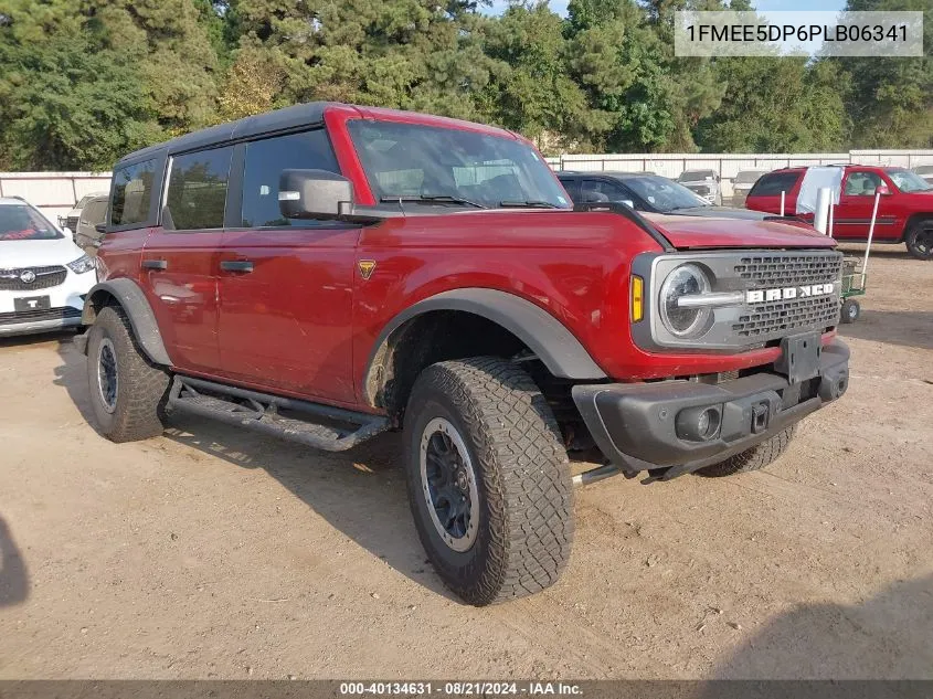 2023 Ford Bronco Big Bend/Black Diamond/Outer Banks/Badlands/Wildtrak/Everglades VIN: 1FMEE5DP6PLB06341 Lot: 40134631