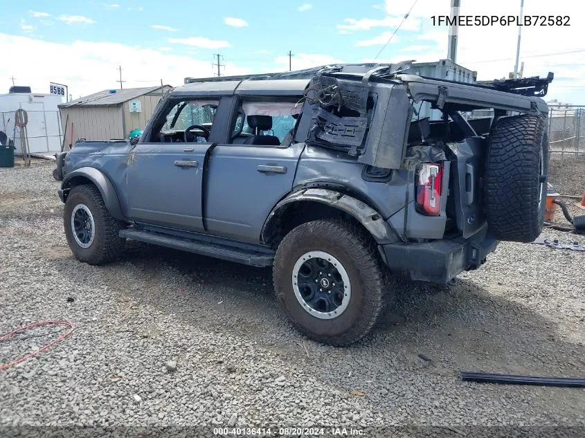 2023 Ford Bronco Outer Banks VIN: 1FMEE5DP6PLB72582 Lot: 40136414