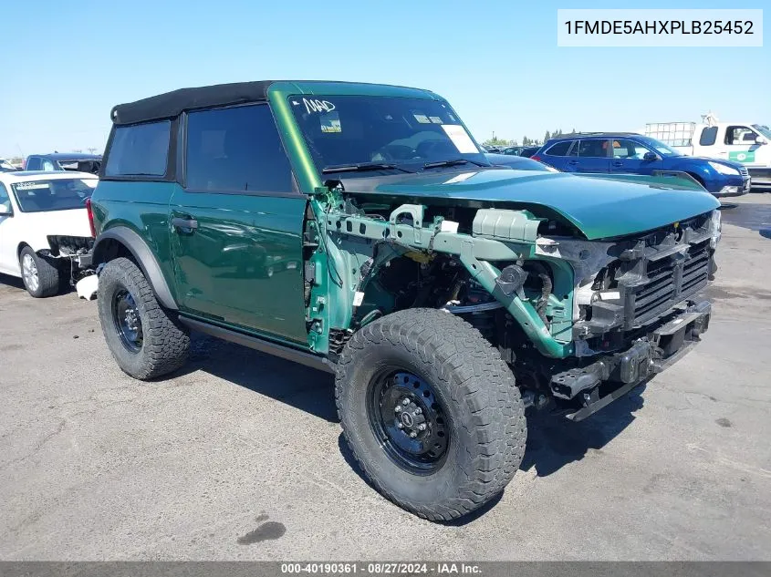 2023 Ford Bronco VIN: 1FMDE5AHXPLB25452 Lot: 40190361