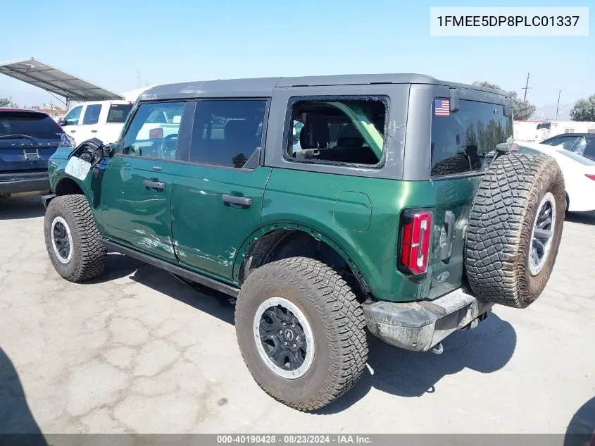 2023 Ford Bronco Badlands VIN: 1FMEE5DP8PLC01337 Lot: 40190428