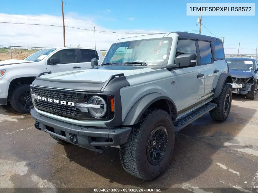 2023 Ford Bronco Wildtrak VIN: 1FMEE5DPXPLB58572 Lot: 40213389