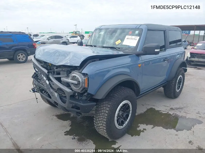 2023 Ford Bronco Big Bend/Black Diamond/Outer Banks/Badlands/Wildtrak VIN: 1FMDE5CP9PLC12148 Lot: 40335254