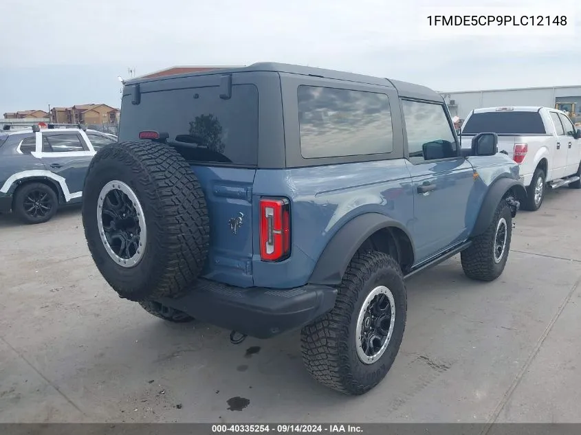 2023 Ford Bronco Big Bend/Black Diamond/Outer Banks/Badlands/Wildtrak VIN: 1FMDE5CP9PLC12148 Lot: 40335254