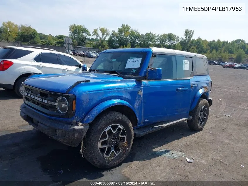 1FMEE5DP4PLB17953 2023 Ford Bronco Outer Banks