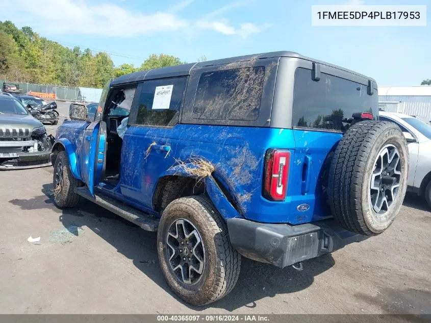 1FMEE5DP4PLB17953 2023 Ford Bronco Outer Banks