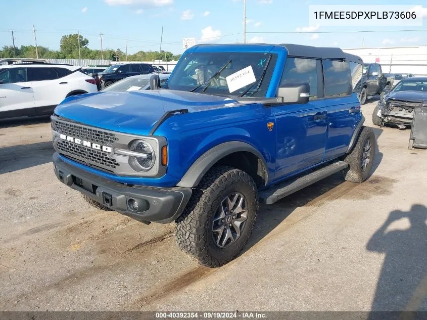 2023 Ford Bronco Badlands VIN: 1FMEE5DPXPLB73606 Lot: 40392354