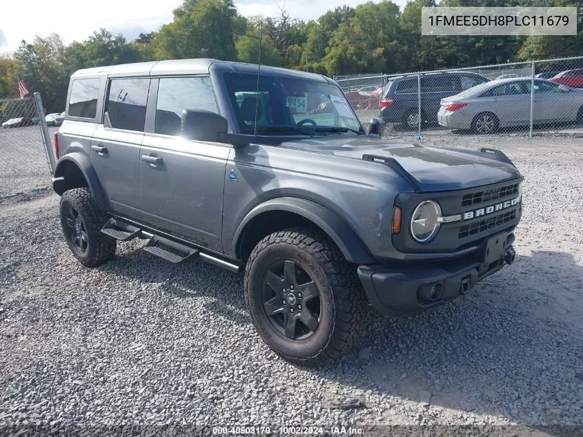 2023 Ford Bronco Black Diamond VIN: 1FMEE5DH8PLC11679 Lot: 40503170