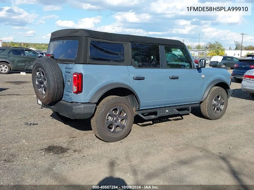 2023 Ford Bronco VIN: 1FMDE58H5PLA99910 Lot: 40557284