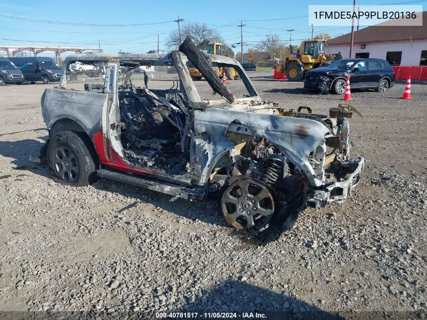 2023 Ford Bronco Big Bend VIN: 1FMDE5AP9PLB20136 Lot: 40781517