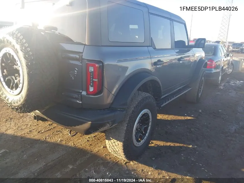 2023 Ford Bronco Badlands VIN: 1FMEE5DP1PLB44026 Lot: 40815843