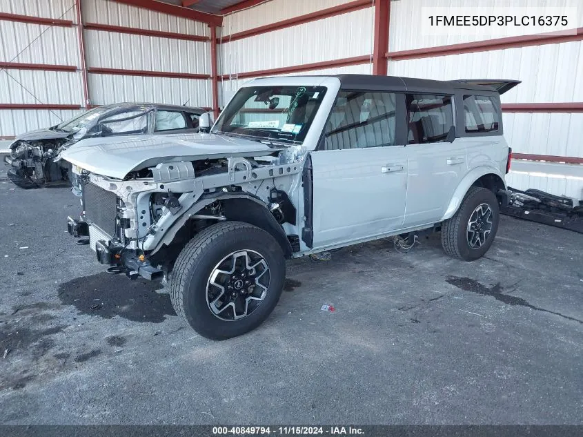 2023 Ford Bronco Outer Banks VIN: 1FMEE5DP3PLC16375 Lot: 40849794