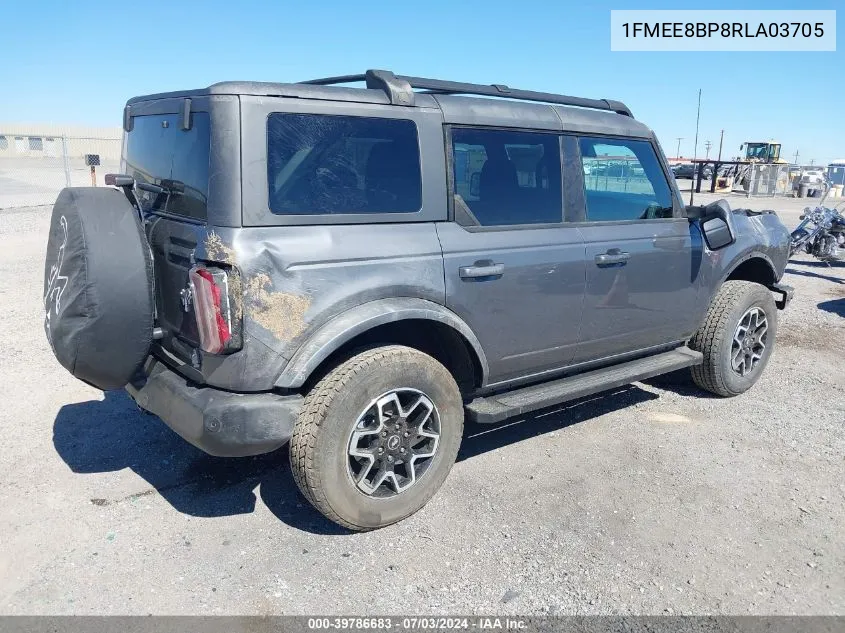 2024 Ford Bronco Outer Banks VIN: 1FMEE8BP8RLA03705 Lot: 39786683