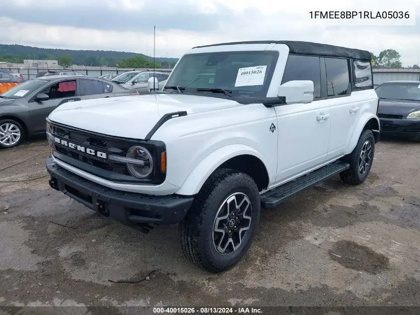 2024 Ford Bronco Outer Banks VIN: 1FMEE8BP1RLA05036 Lot: 40015026