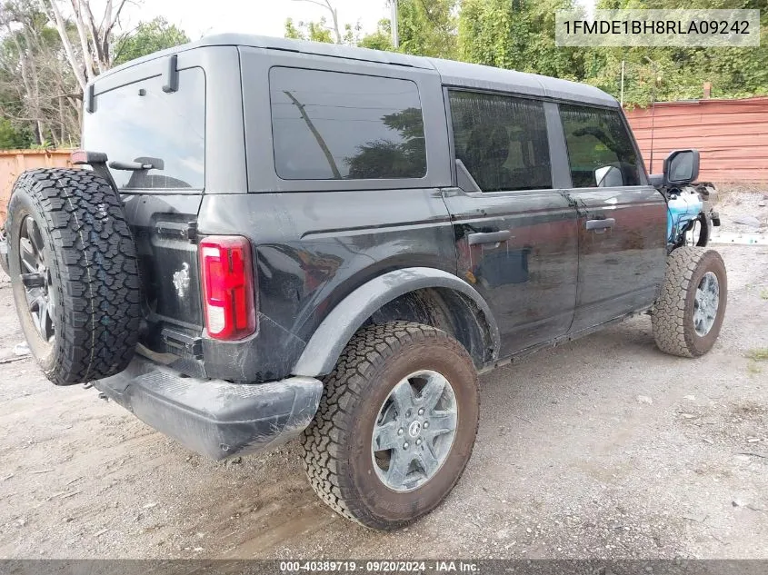 2024 Ford Bronco Black Diamond VIN: 1FMDE1BH8RLA09242 Lot: 40389719