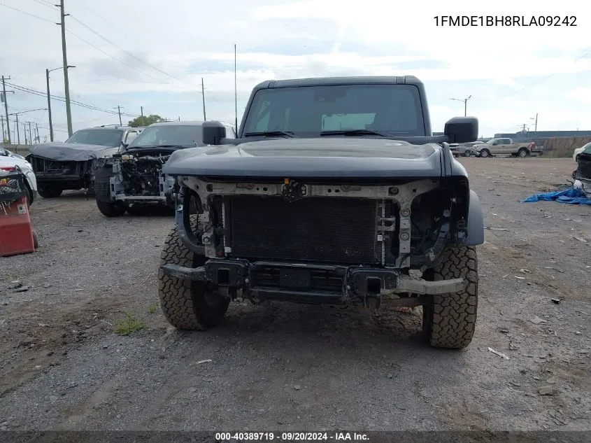 2024 Ford Bronco Black Diamond VIN: 1FMDE1BH8RLA09242 Lot: 40389719