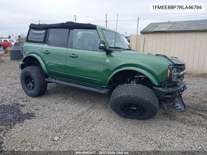 2024 Ford Bronco Outer Banks VIN: 1FMEE8BP7RLA46786 Lot: 40462477