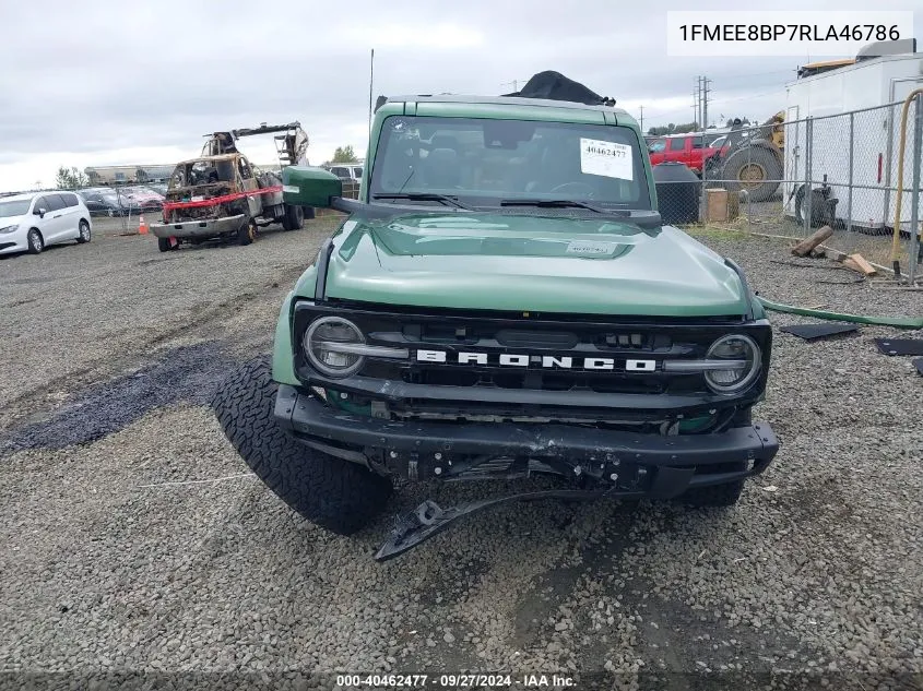 2024 Ford Bronco Outer Banks VIN: 1FMEE8BP7RLA46786 Lot: 40462477