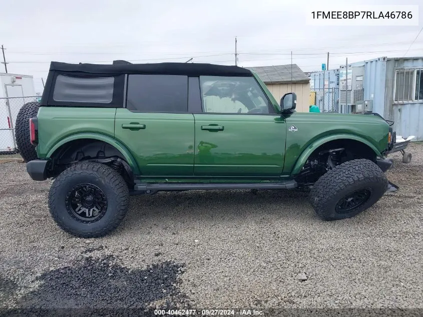 2024 Ford Bronco Outer Banks VIN: 1FMEE8BP7RLA46786 Lot: 40462477