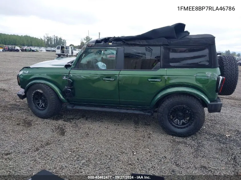 2024 Ford Bronco Outer Banks VIN: 1FMEE8BP7RLA46786 Lot: 40462477