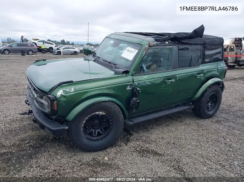 2024 Ford Bronco Outer Banks VIN: 1FMEE8BP7RLA46786 Lot: 40462477