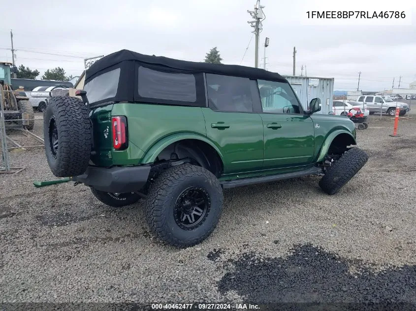 2024 Ford Bronco Outer Banks VIN: 1FMEE8BP7RLA46786 Lot: 40462477