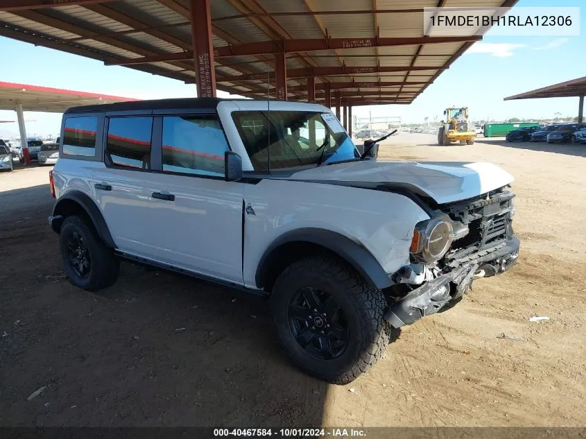 2024 Ford Bronco Black Diamond VIN: 1FMDE1BH1RLA12306 Lot: 40467584