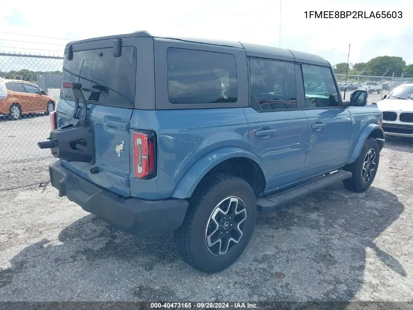 2024 Ford Bronco Outer Banks VIN: 1FMEE8BP2RLA65603 Lot: 40473165