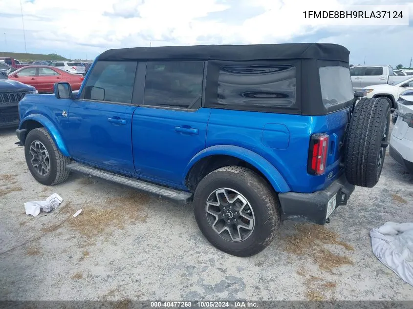 2024 Ford Bronco Outer Banks VIN: 1FMDE8BH9RLA37124 Lot: 40477268