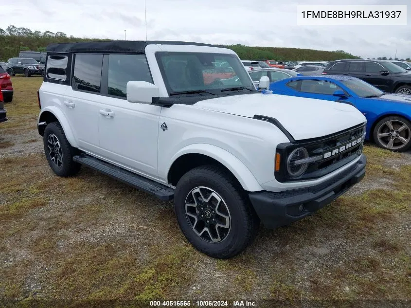 2024 Ford Bronco Outer Banks VIN: 1FMDE8BH9RLA31937 Lot: 40516565