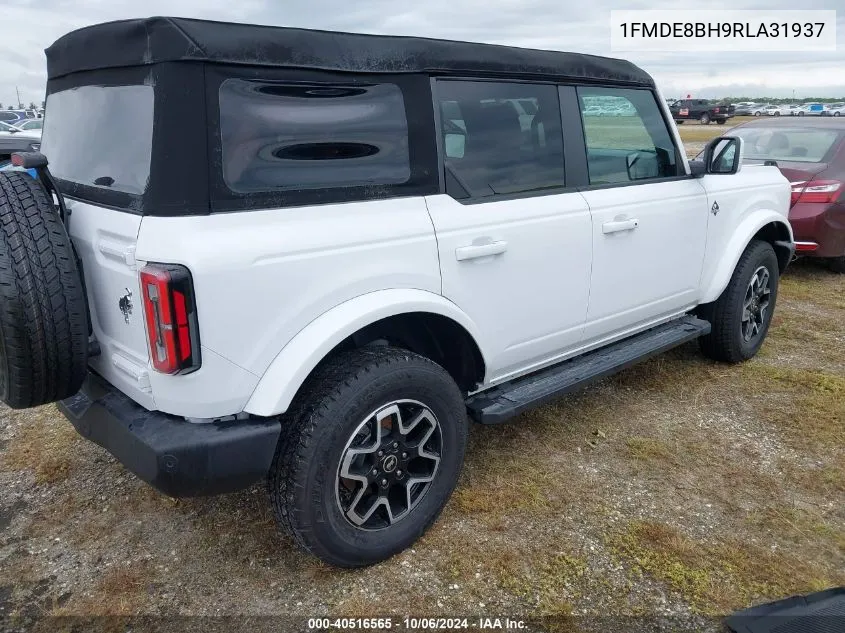 2024 Ford Bronco Outer Banks VIN: 1FMDE8BH9RLA31937 Lot: 40516565