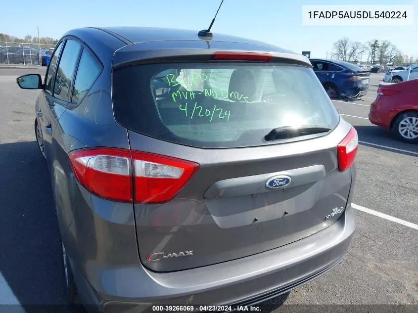 2013 Ford C-Max Hybrid Se VIN: 1FADP5AU5DL540224 Lot: 39266069