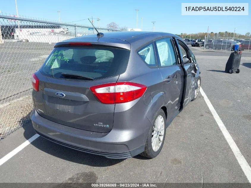 2013 Ford C-Max Hybrid Se VIN: 1FADP5AU5DL540224 Lot: 39266069