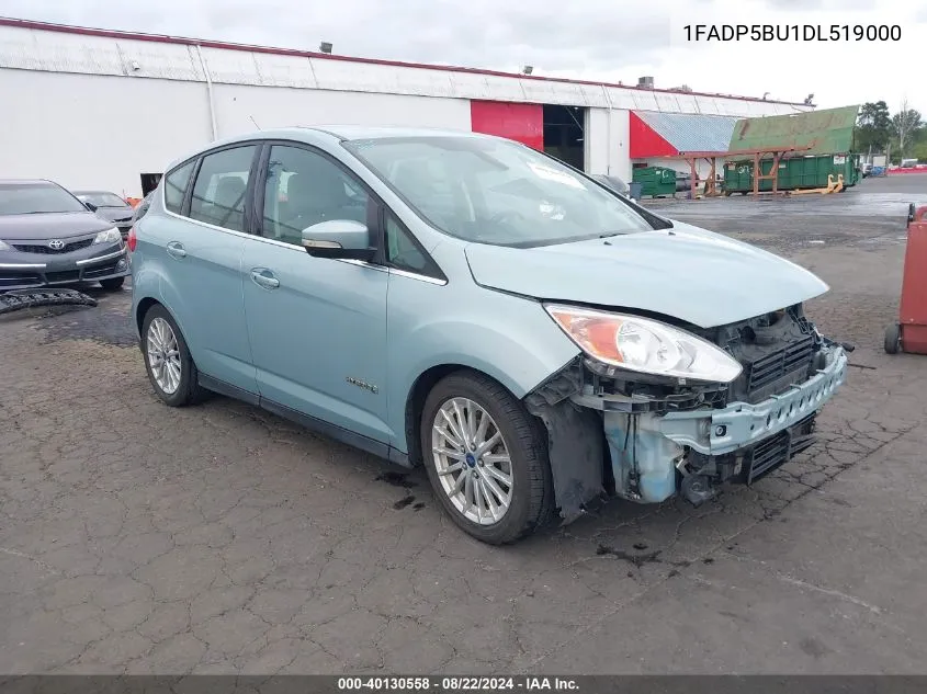 2013 Ford C-Max Hybrid Sel VIN: 1FADP5BU1DL519000 Lot: 40130558