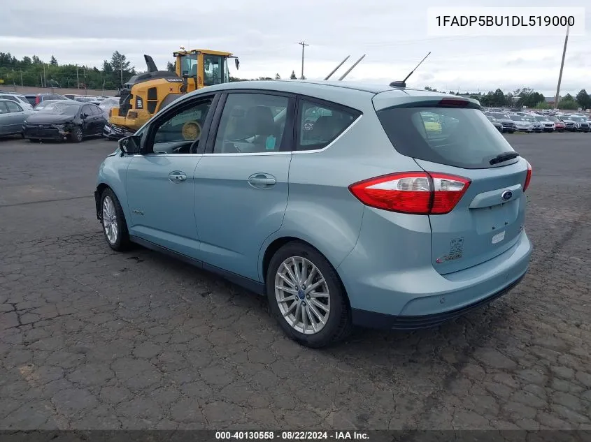 2013 Ford C-Max Hybrid Sel VIN: 1FADP5BU1DL519000 Lot: 40130558