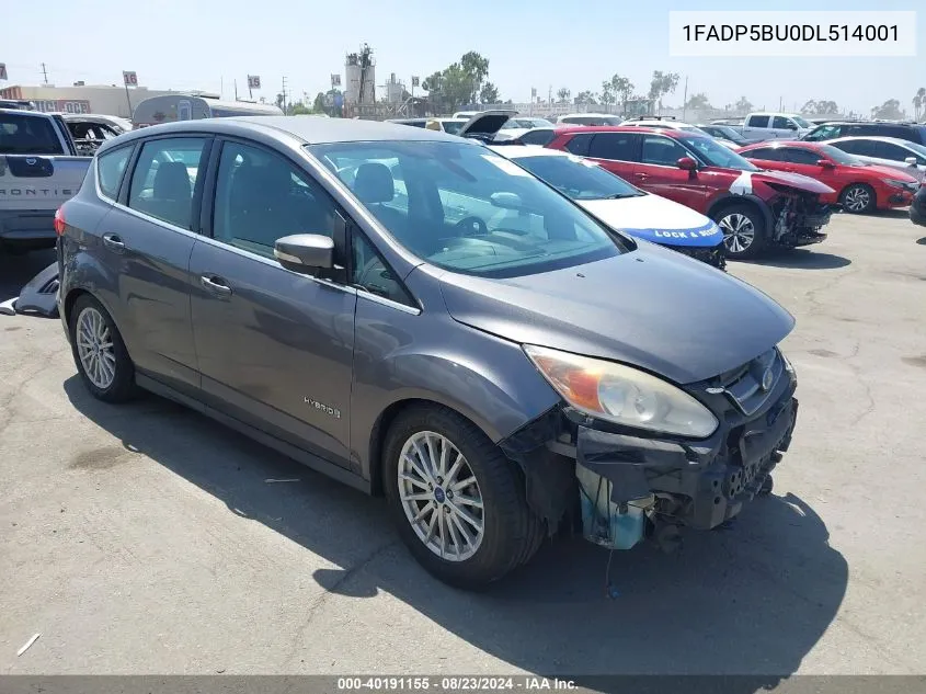 2013 Ford C-Max Hybrid Sel VIN: 1FADP5BU0DL514001 Lot: 40191155