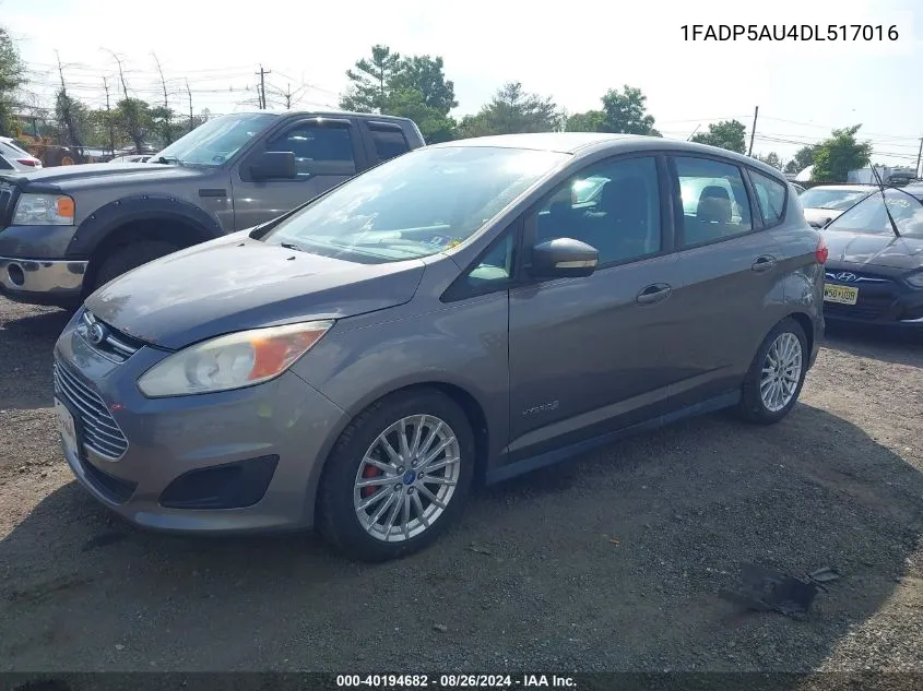 2013 Ford C-Max Hybrid Se VIN: 1FADP5AU4DL517016 Lot: 40194682