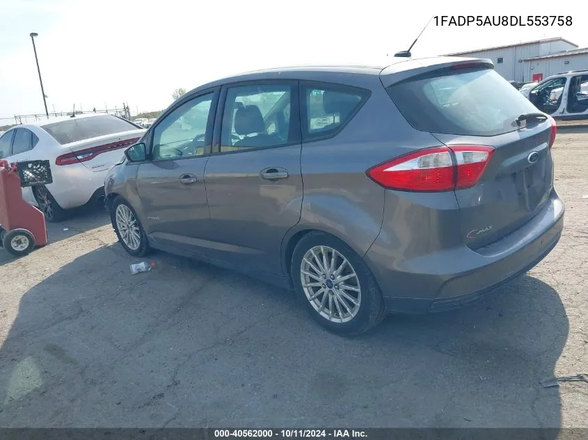 2013 Ford C-Max Hybrid Se VIN: 1FADP5AU8DL553758 Lot: 40562000