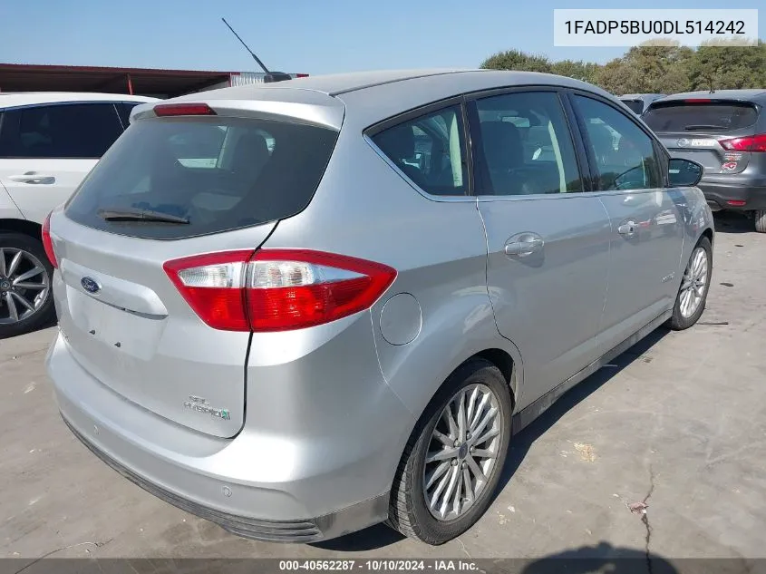 2013 Ford C-Max Hybrid Sel VIN: 1FADP5BU0DL514242 Lot: 40562287