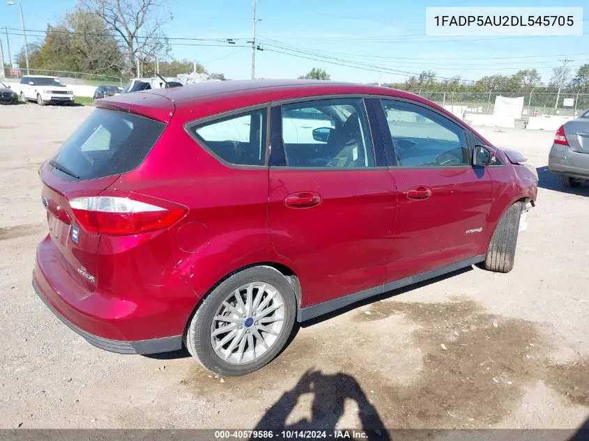 2013 Ford C-Max Hybrid Se VIN: 1FADP5AU2DL545705 Lot: 40579586