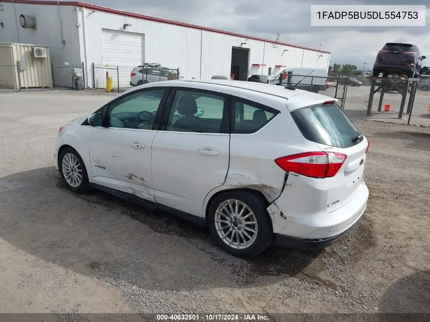 2013 Ford C-Max Hybrid Sel VIN: 1FADP5BU5DL554753 Lot: 40632501