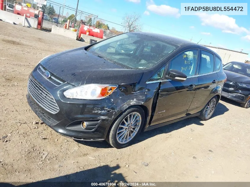 2013 Ford C-Max Hybrid Sel VIN: 1FADP5BU8DL554472 Lot: 40675934