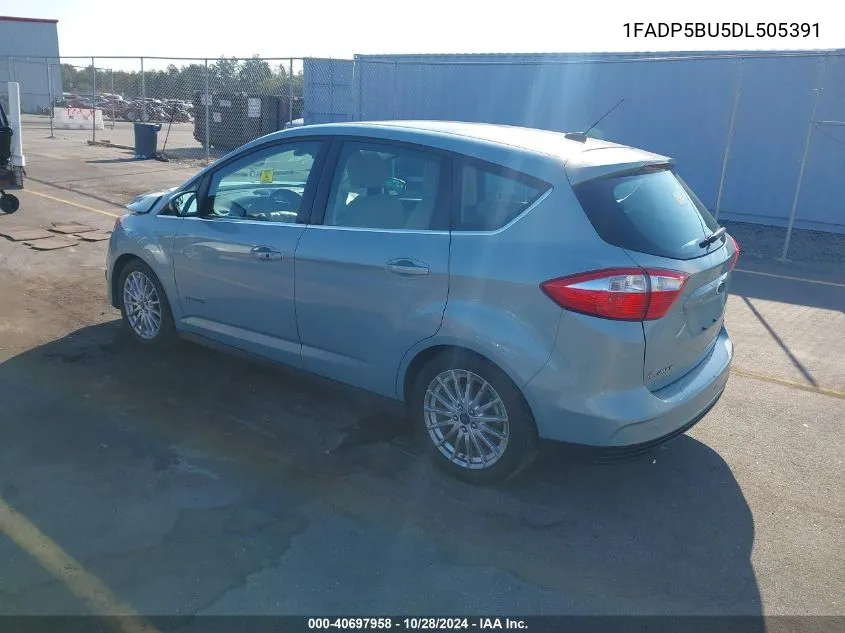 2013 Ford C-Max Hybrid Sel VIN: 1FADP5BU5DL505391 Lot: 40697958