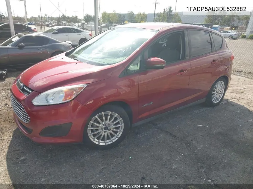 2013 Ford C-Max Hybrid Se VIN: 1FADP5AU3DL532882 Lot: 40707364