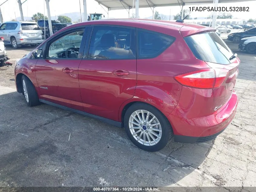 2013 Ford C-Max Hybrid Se VIN: 1FADP5AU3DL532882 Lot: 40707364