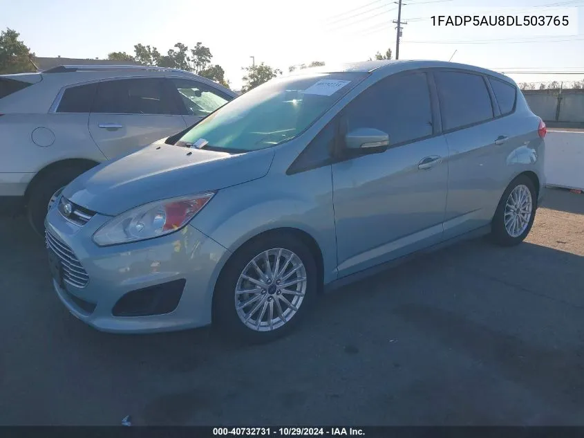 2013 Ford C-Max Hybrid Se VIN: 1FADP5AU8DL503765 Lot: 40732731