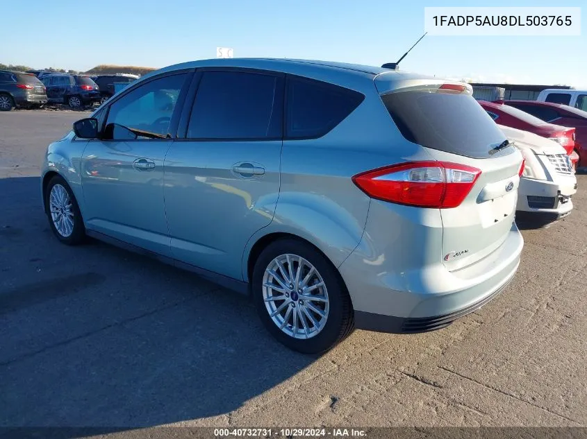 2013 Ford C-Max Hybrid Se VIN: 1FADP5AU8DL503765 Lot: 40732731