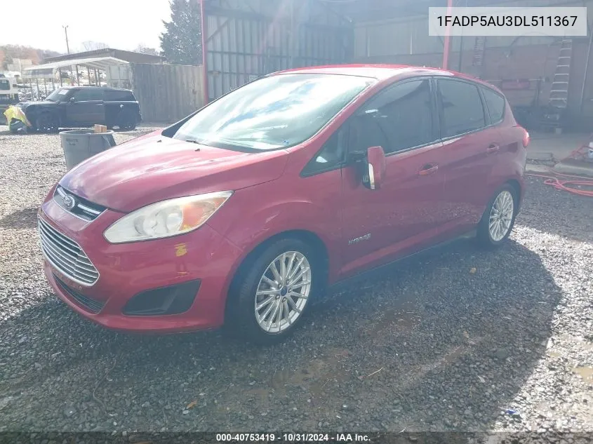 2013 Ford C-Max Hybrid Se VIN: 1FADP5AU3DL511367 Lot: 40753419