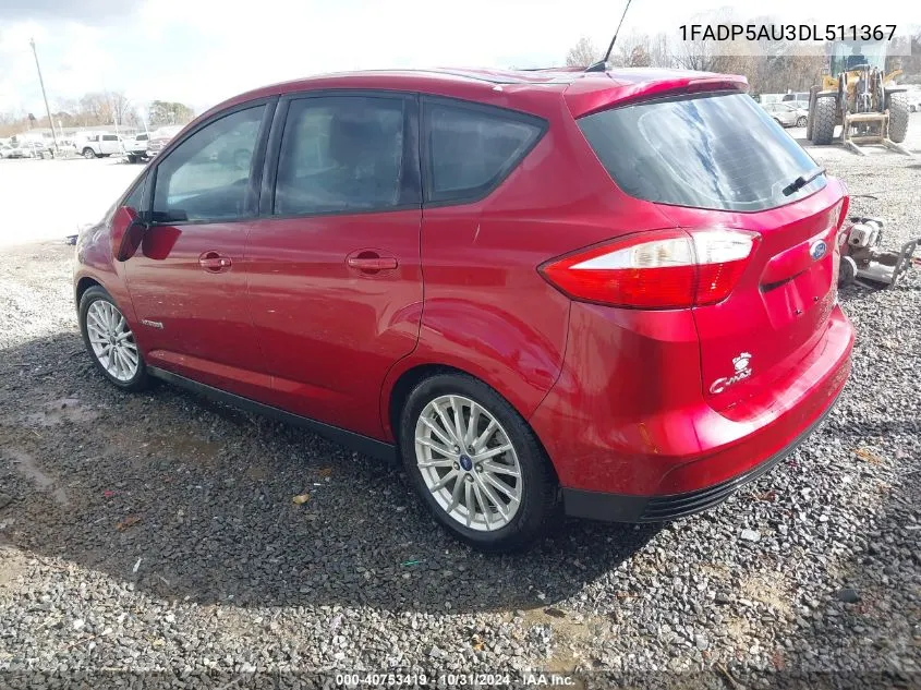 2013 Ford C-Max Hybrid Se VIN: 1FADP5AU3DL511367 Lot: 40753419