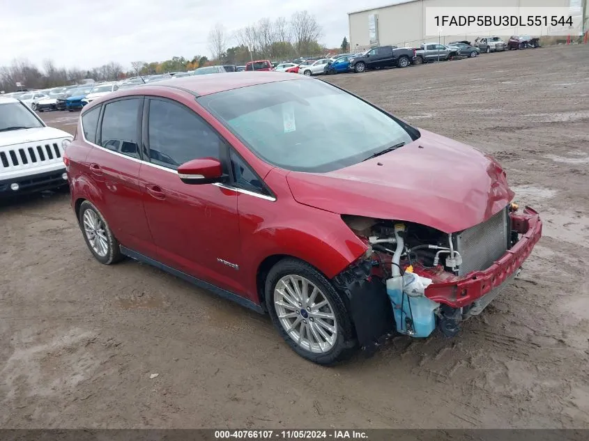 2013 Ford C-Max Hybrid Sel VIN: 1FADP5BU3DL551544 Lot: 40766107