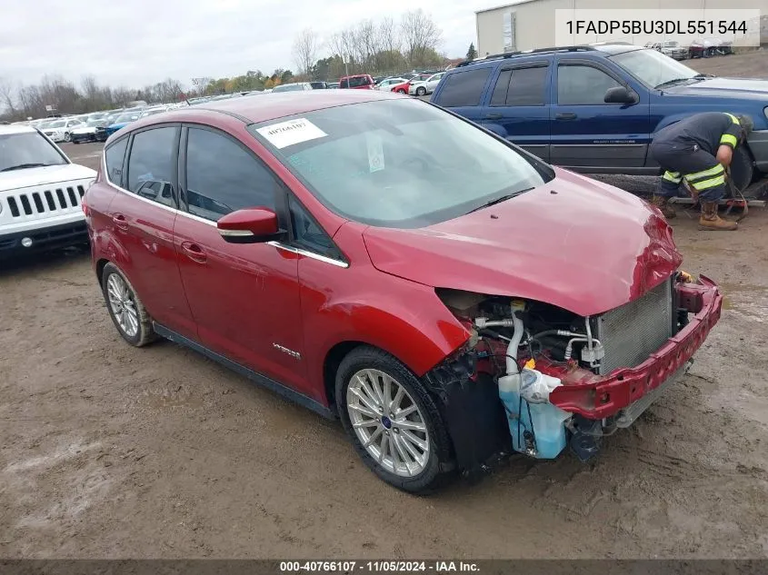 2013 Ford C-Max Hybrid Sel VIN: 1FADP5BU3DL551544 Lot: 40766107